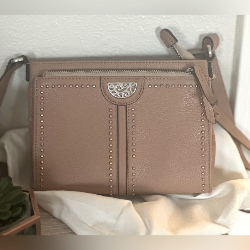 Brighton Pretty Tough Crossbody Organizer - Buff Color